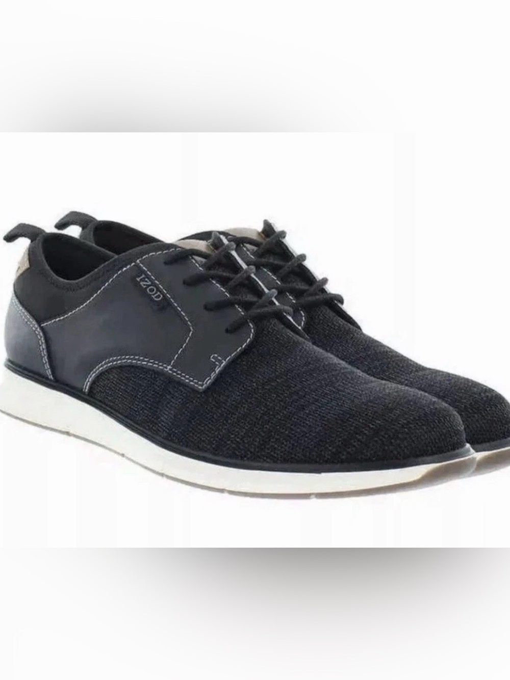 Izod Men's Drift Casual Lace Up Shoes Black US Size 12 M US